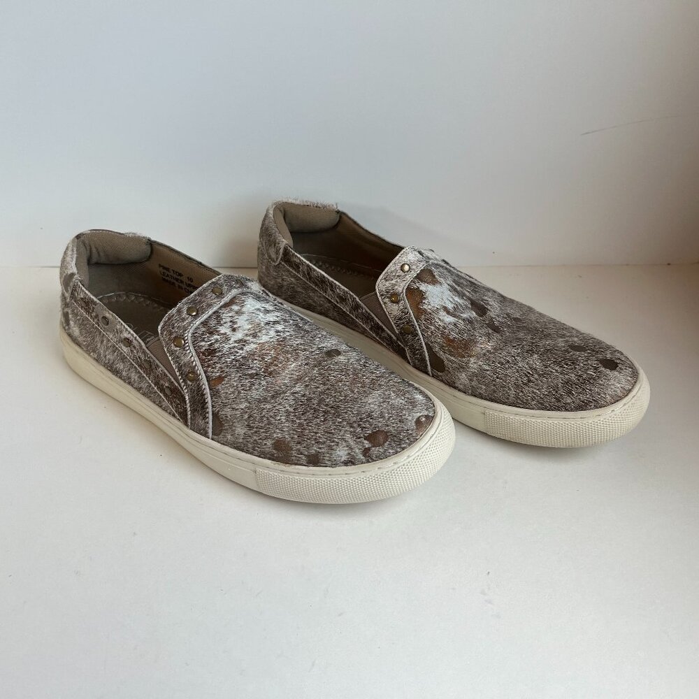 Boutique by Corkys Pine Top Cowhide Slip On Shoe, Bronze, 10
